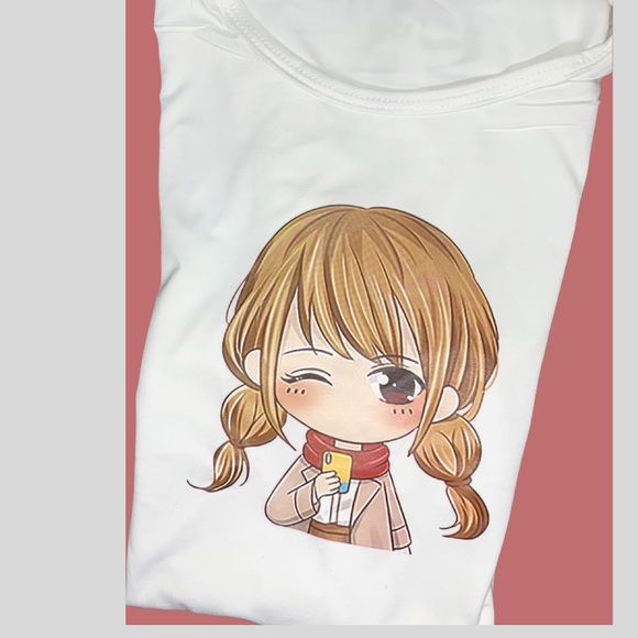 Brand New Side Medium (6/7) Girls Graphic Tee - Picture 2 of 3